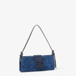 Fendi Baby B. Blue FF denim flocked mini-bag - Image 5
